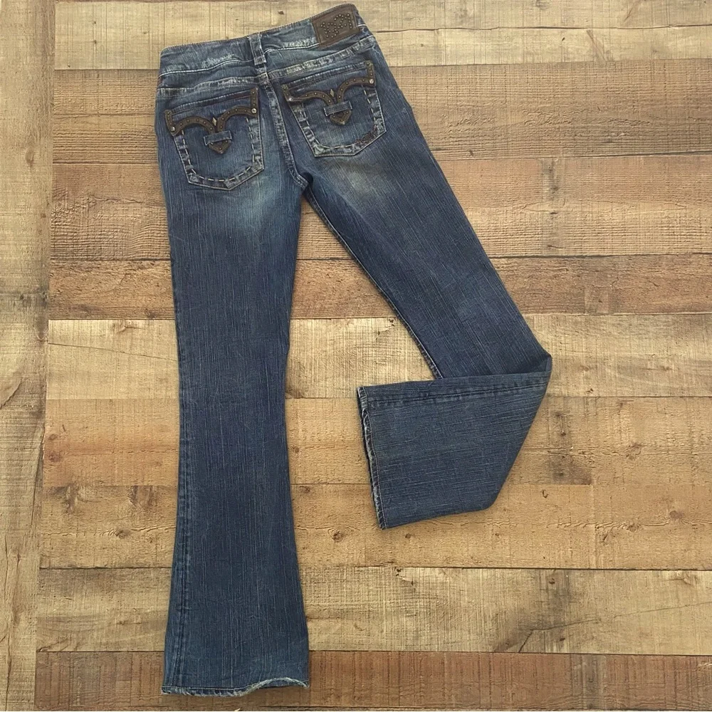 1921 Western Glove Flare JEANS, Cute Western Details - Picture 12 of 14